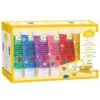 6 Tubes De Peinture à Doigts Paillettes LES COULEURS Djeco
