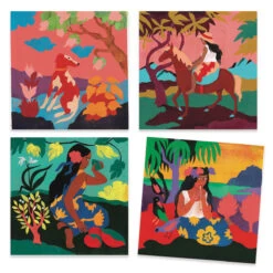 Atelier Coloriage Polynésie LES PETITS CADEAUX Djeco -Magasin De Jouets atelier coloriage polynesie les petits cadeaux djeco 1200 1200 1389485