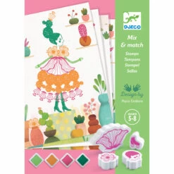Atelier Tampon Flower Girls LES PLUS GRANDS Djeco