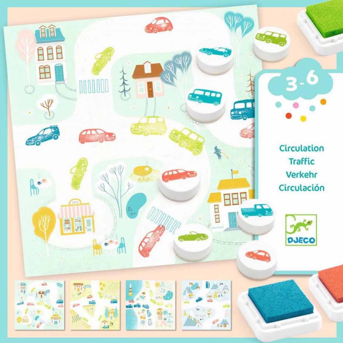 Atelier Tampons CIRCULATION Djeco 1 Atelier Tampons CIRCULATION Djeco