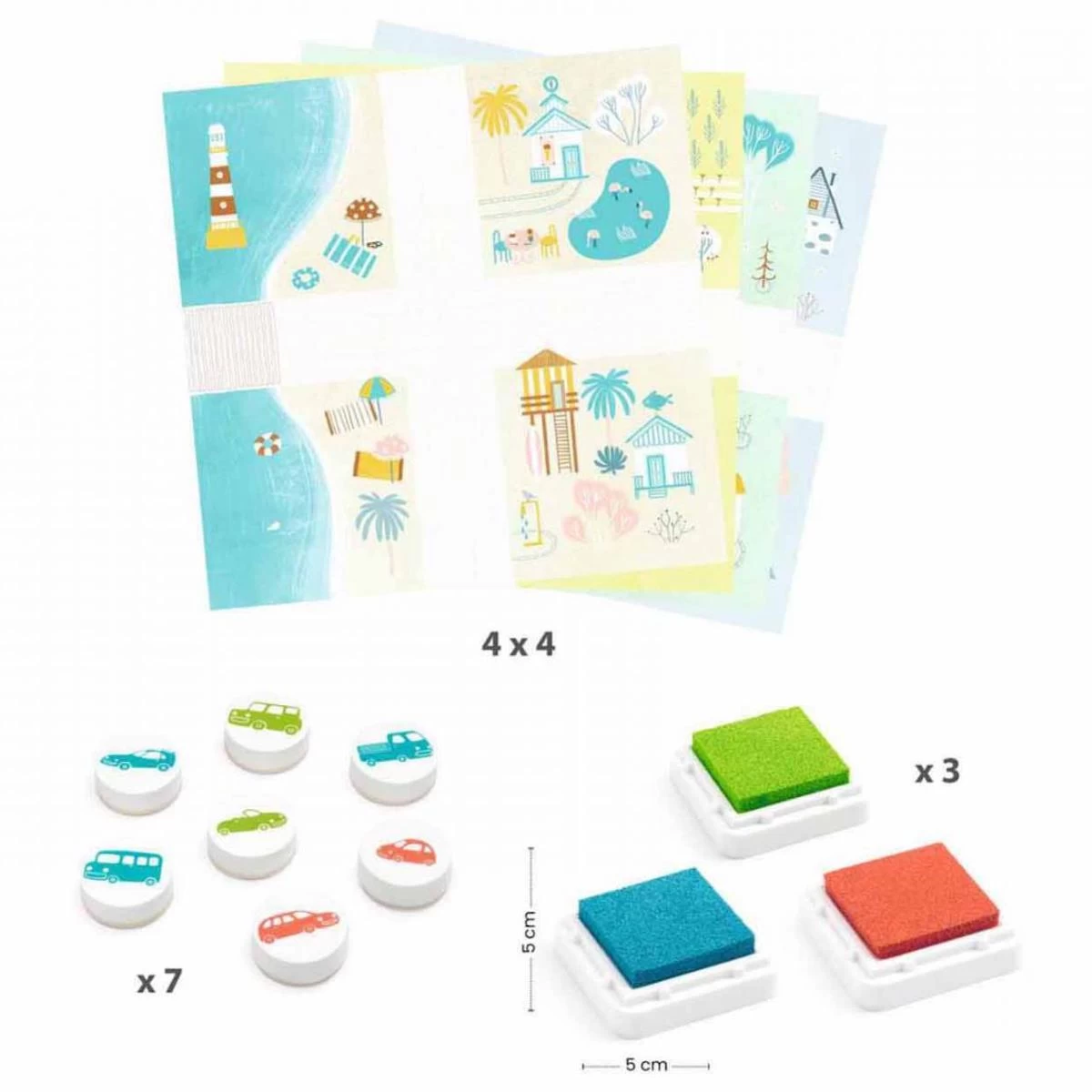 Atelier Tampons CIRCULATION Djeco 2 Atelier Tampons CIRCULATION Djeco – Image 2