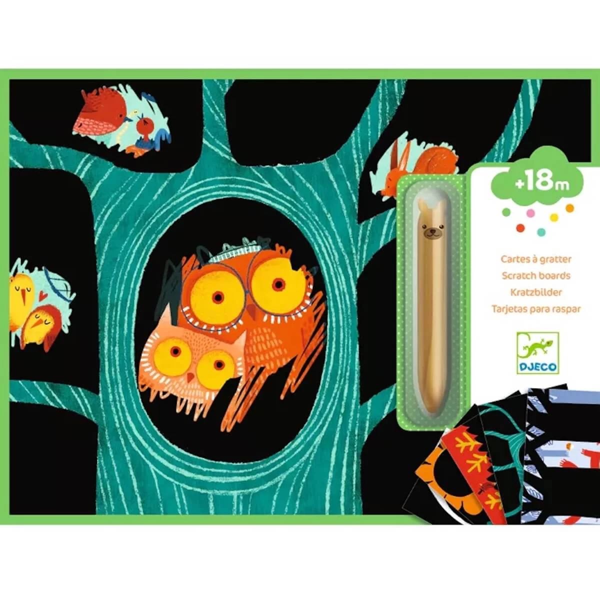 Cartes à Gratter Animaux à Découvrir Djeco 1 Cartes à Gratter Animaux à Découvrir Djeco