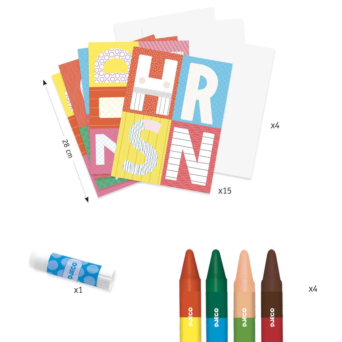 Coloriages Un Monde à Créer, Lettres Djeco 2 Coloriages Un Monde à Créer, Lettres Djeco – Image 2