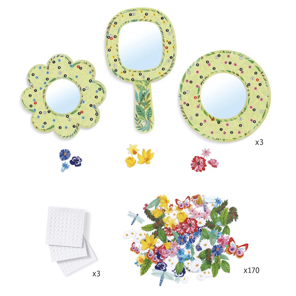 DIY - Mosaïques & Stickers Douceur Florale Djeco 2 DIY - Mosaïques & Stickers Douceur Florale Djeco – Image 2