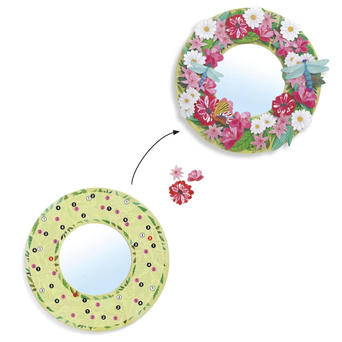 DIY - Mosaïques & Stickers Douceur Florale Djeco 4 DIY - Mosaïques & Stickers Douceur Florale Djeco – Image 4