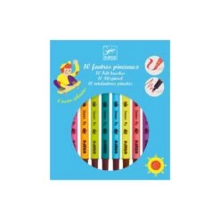 Feutres Pinceaux Pop-par 10 LES COULEURS POUR LES GRANDS Djeco