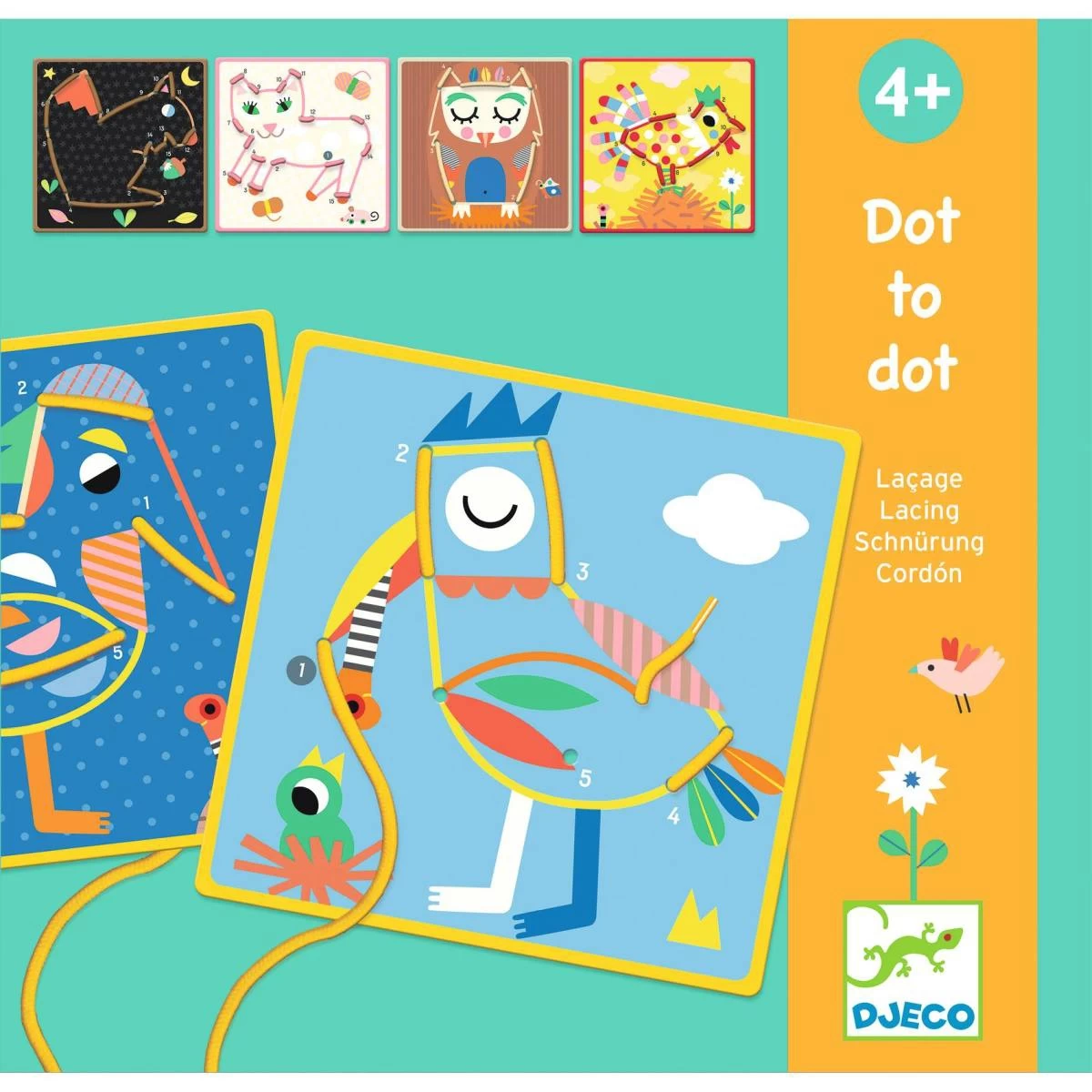 Jeu D'apprentissage Dot-to-dot-Laçage Djeco 1 Jeu D'apprentissage Dot-to-dot-Laçage Djeco