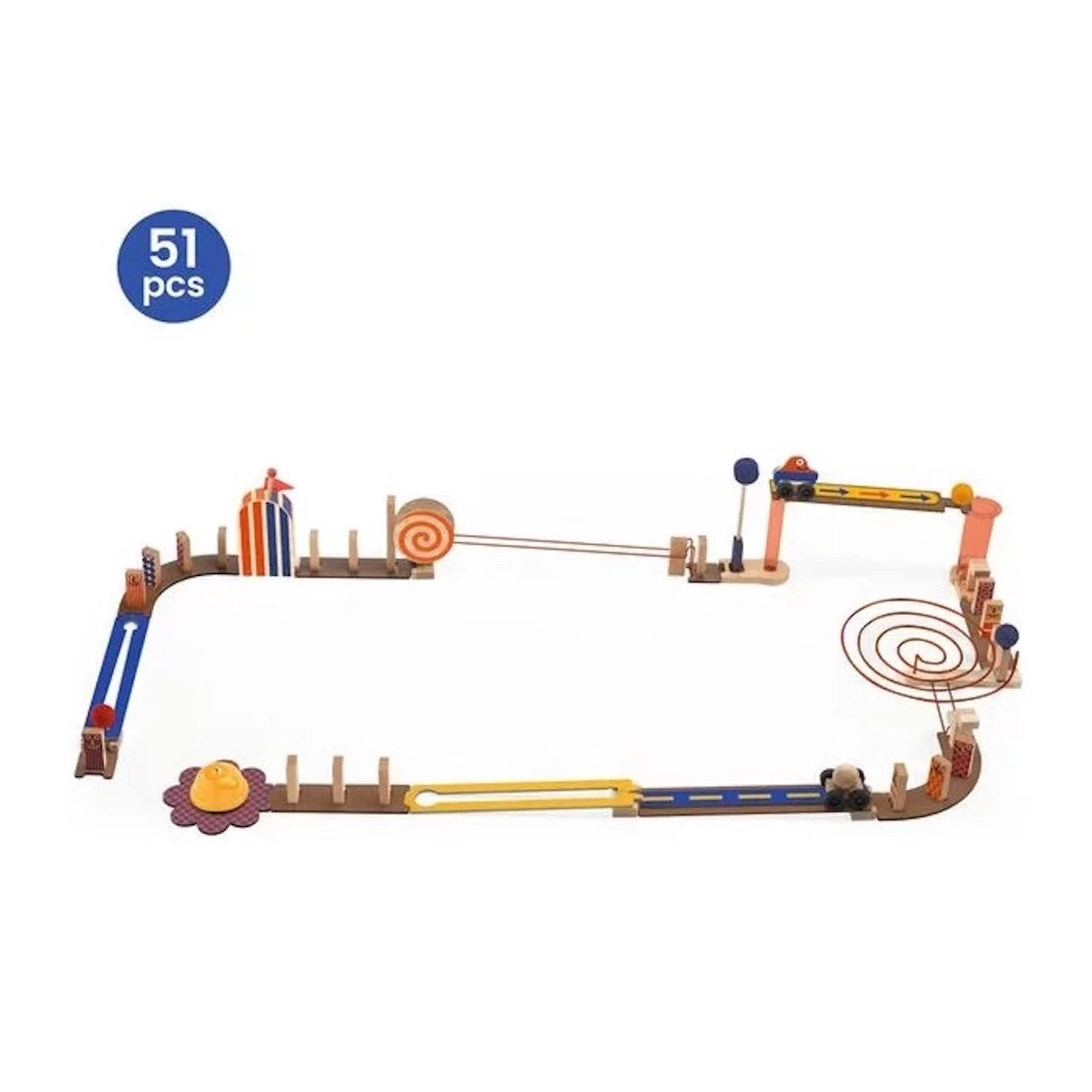 Jeu De Construction Zig & Go Junior Racer 51pcs Djeco 2 Jeu De Construction Zig & Go Junior Racer 51pcs Djeco – Image 2