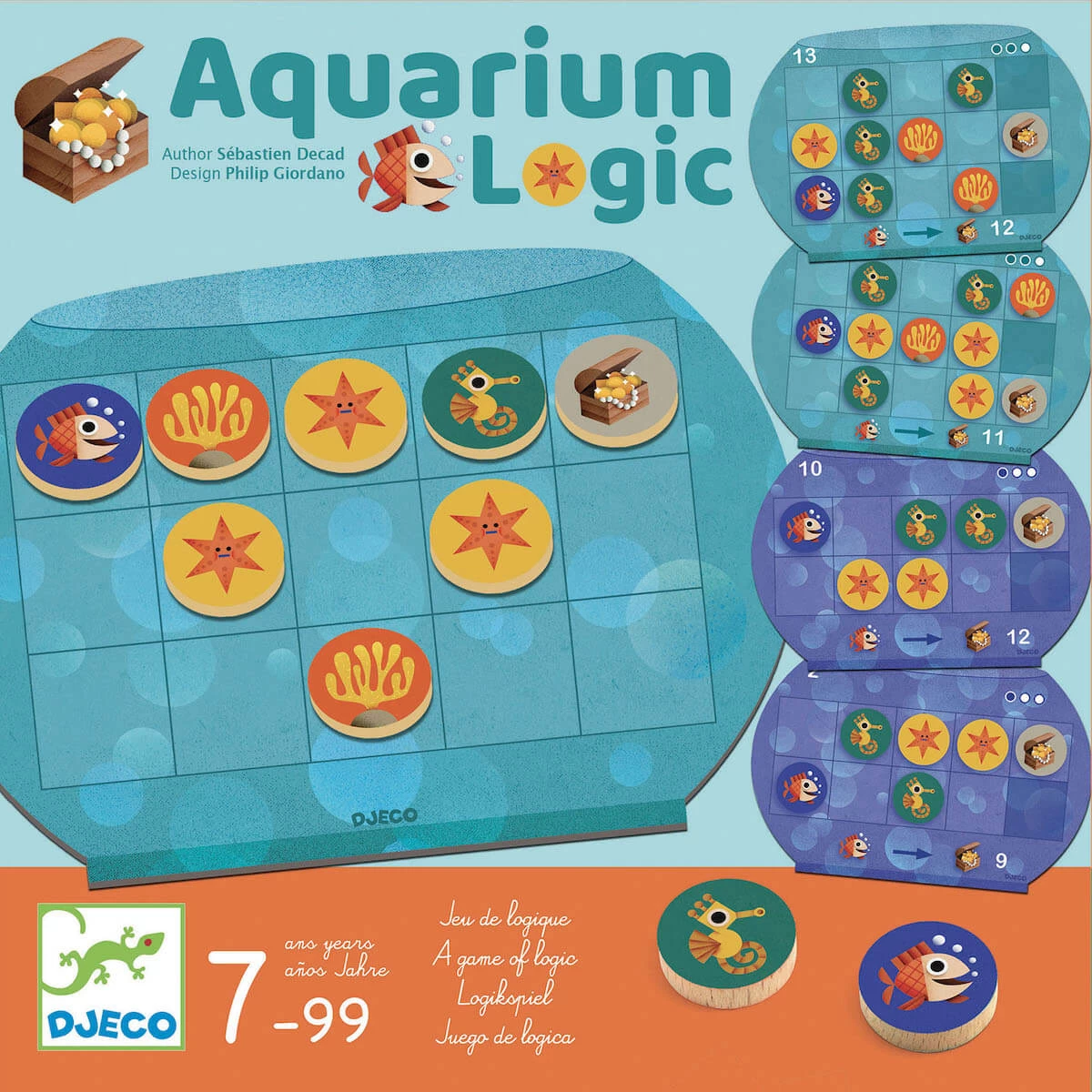 Jeu De Logique AQUARIUM LOGIC Djeco 1 Jeu De Logique AQUARIUM LOGIC Djeco