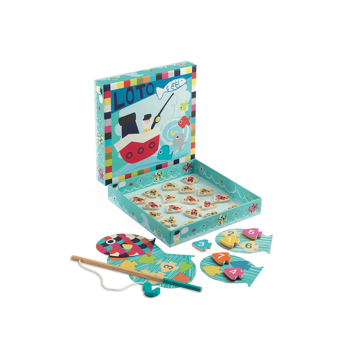 Jeu éducatif Bois NAVY-LOTO Djeco 2 Jeu éducatif Bois NAVY-LOTO Djeco – Image 2