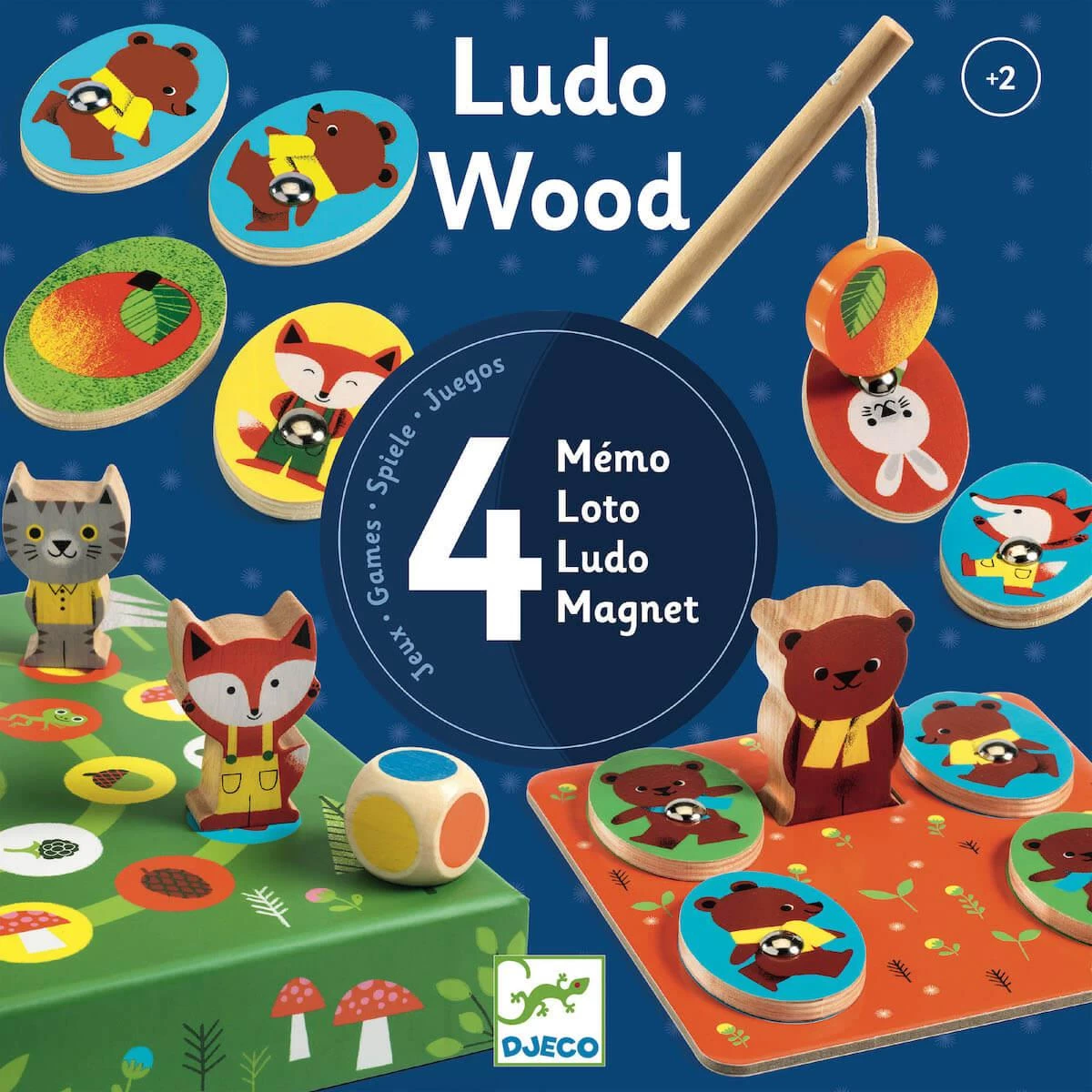 Jeu éducatif LudoWood BOIS Djeco 1 Jeu éducatif LudoWood BOIS Djeco
