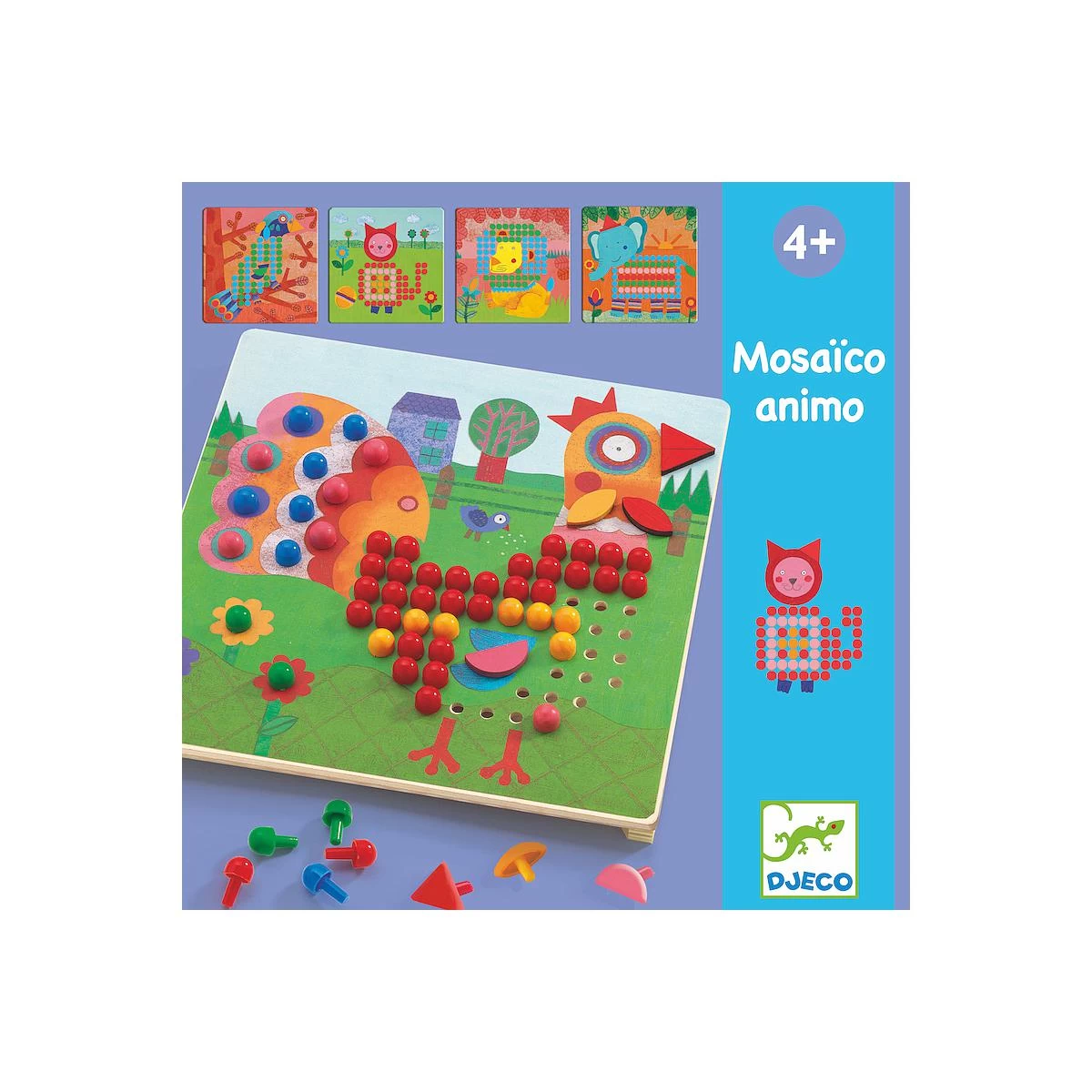 Jeu éducatif MOSAÏCO ANIMAUX Djeco 1 Jeu éducatif MOSAÏCO ANIMAUX Djeco