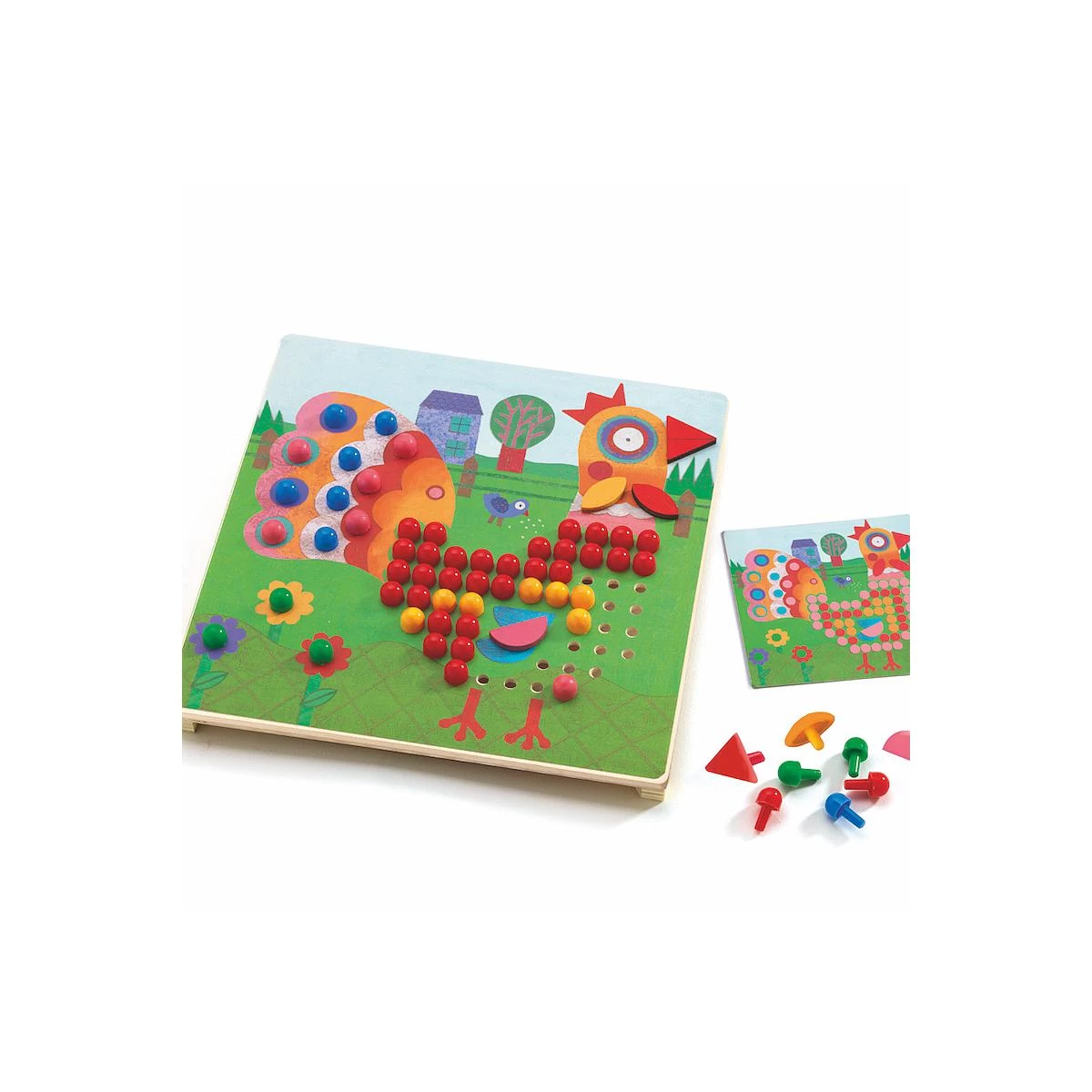 Jeu éducatif MOSAÏCO ANIMAUX Djeco 2 Jeu éducatif MOSAÏCO ANIMAUX Djeco – Image 2