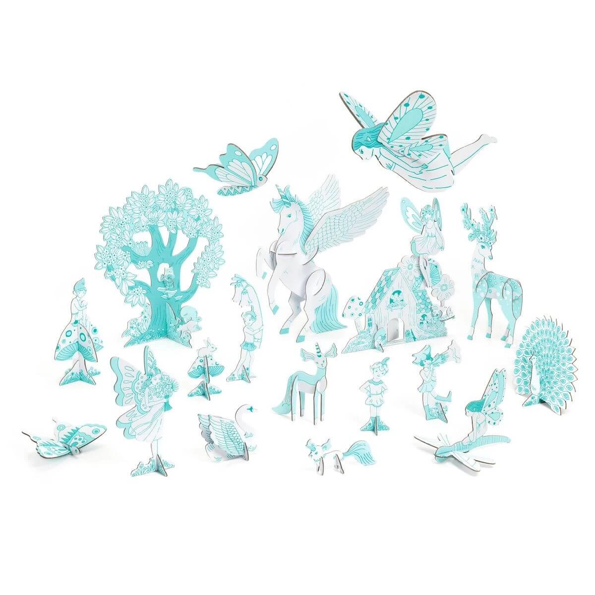 Kit Coloriage Monde Enchanté Djeco 3 Kit Coloriage Monde Enchanté Djeco – Image 3