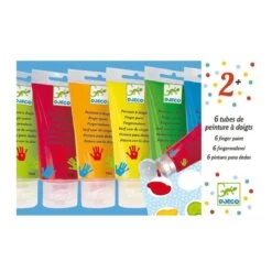 Peinture à Doigts Set De 6 LES COULEURS POUR LES PETITS Djeco