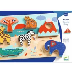 Puzzle Encastrement Savana Story Djeco -Magasin De Jouets puzzle encastrement savana story djeco 1200 1200 1700913