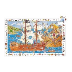 Puzzle Observation-100pcs LES PIRATES Djeco