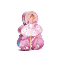Puzzle Silhouette-36pcs LA BALLERINE À LA FLEUR Djeco