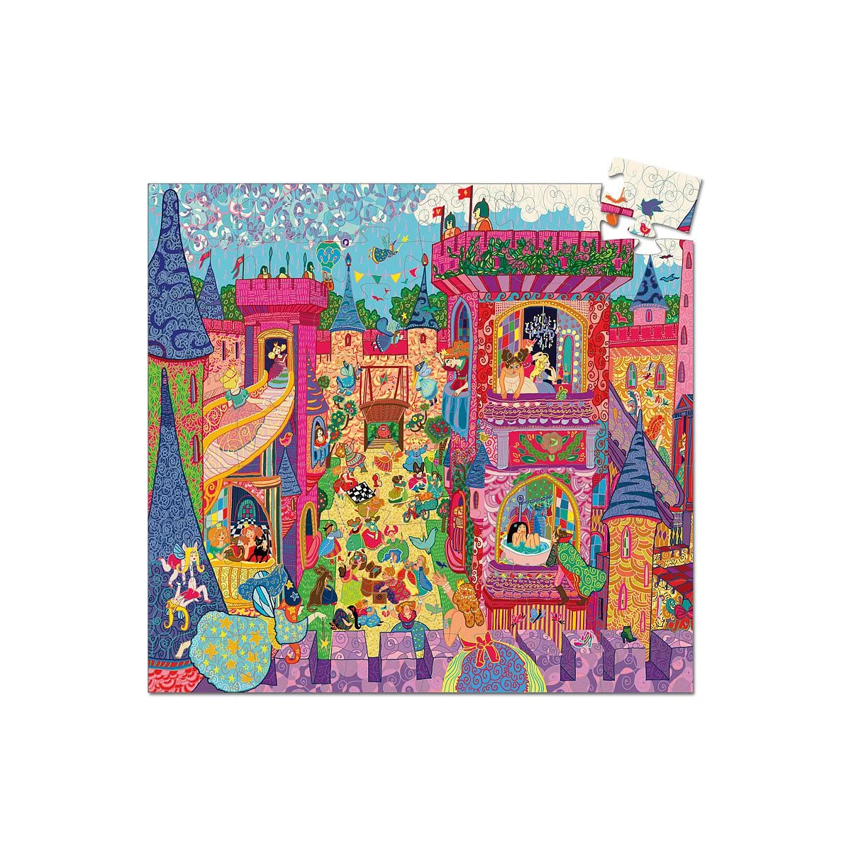 Puzzle Silhouette-54pcs CHÂTEAU FÉERIQUE Djeco 2 Puzzle Silhouette-54pcs CHÂTEAU FÉERIQUE Djeco – Image 2