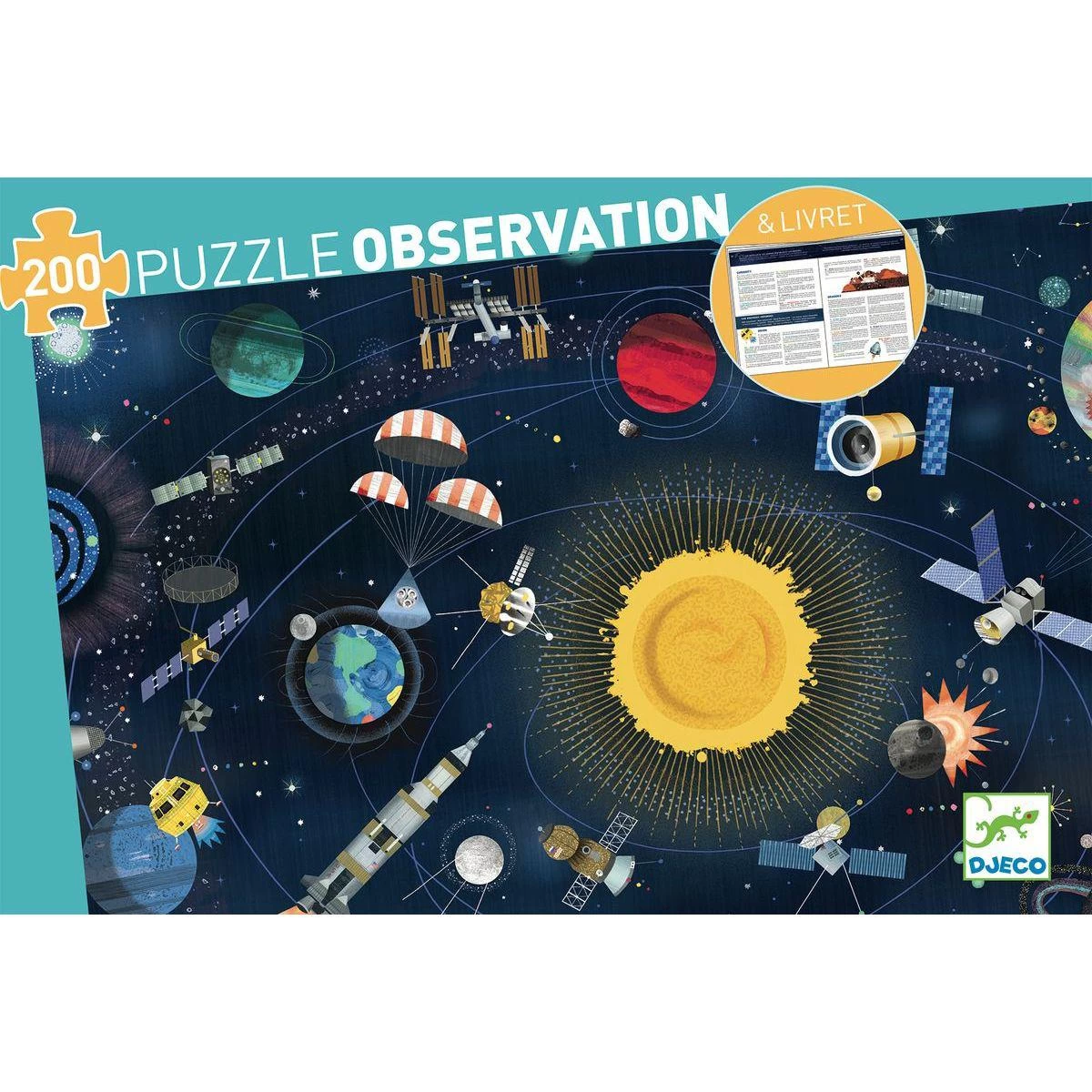 Puzzles Observation 200pces L'ESPACE Djeco 1 Puzzles Observation 200pces L'ESPACE Djeco