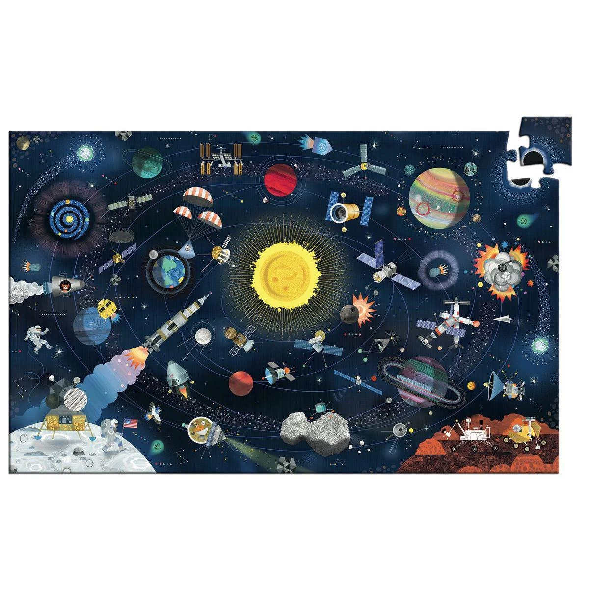 Puzzles Observation 200pces L'ESPACE Djeco 2 Puzzles Observation 200pces L'ESPACE Djeco – Image 2