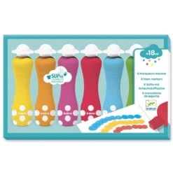 Set De 6 Marqueurs Mousse LES COULEURS POUR LES PETITS Djeco