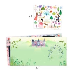 Stickers Repositionnables LA VIE AU CHÂTEAU Djeco -Magasin De Jouets stickers repositionnables la vie au chateau djeco 1200 1200 1518508