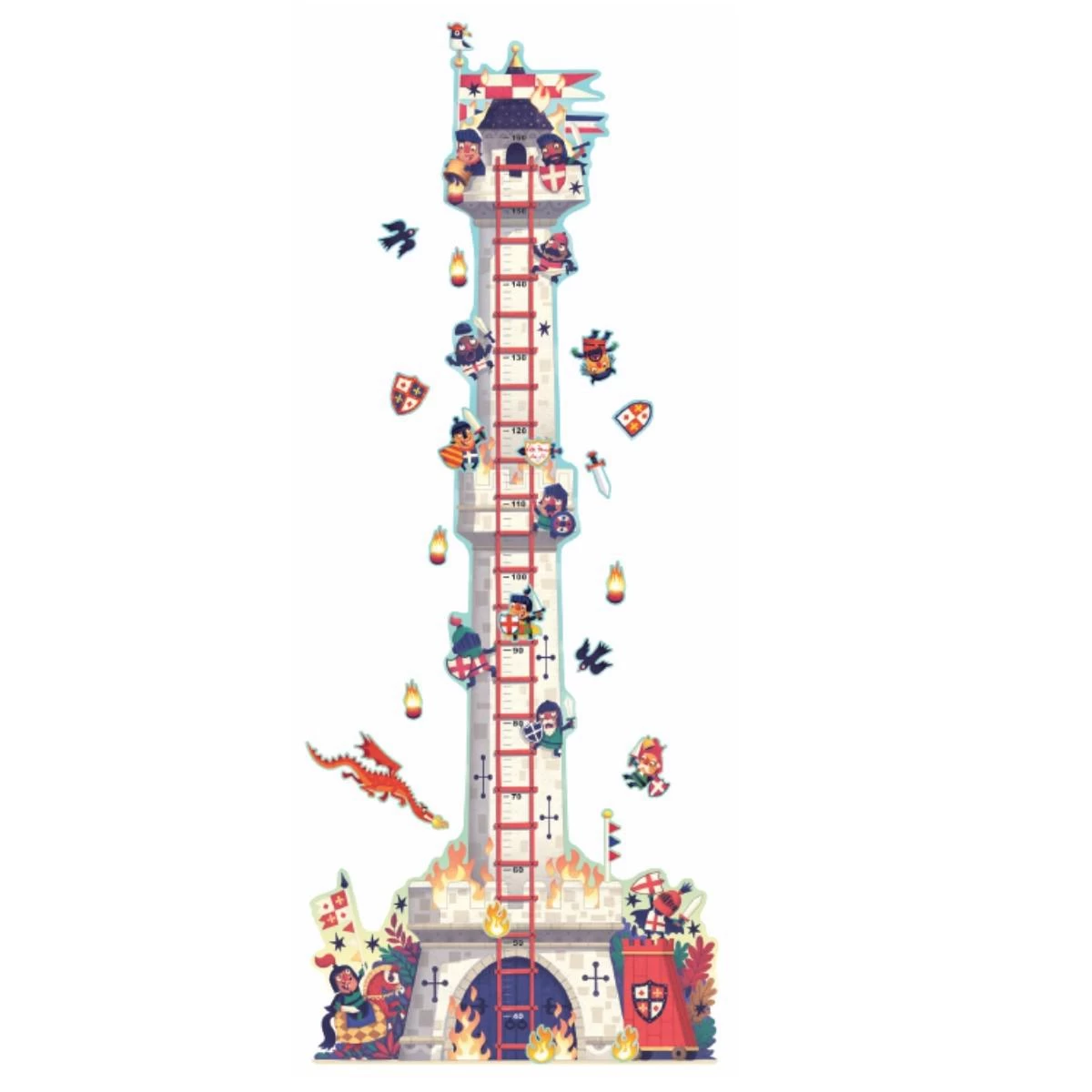 Toise-stickers Tour Des Chevaliers Djeco 1 Toise-stickers Tour Des Chevaliers Djeco